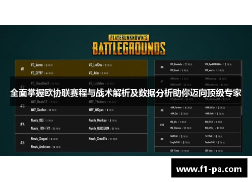 全面掌握欧协联赛程与战术解析及数据分析助你迈向顶级专家 全面掌握欧协联赛程与战术解析及数据分析助你迈向顶级专家